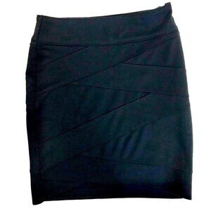 Silence + Noise Banded Black Mini Bandage Skirt Urban Outfitters Size S 90's Y2K